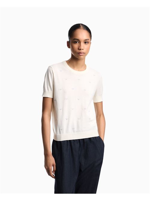 Maglia con ricamo micro aquile all over Emporio Armani | EW004398 AF15106.U1058